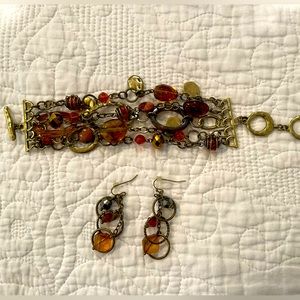 Premier Designs bracelet and earring set